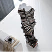Spiral Wooden Bookshelf with Sleek Finish
