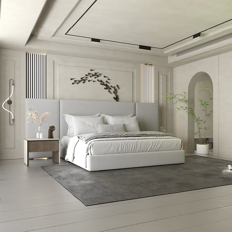 Upholstered king size bed online