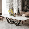 8 Seater Rectangular Italian Marble Top Dining Table