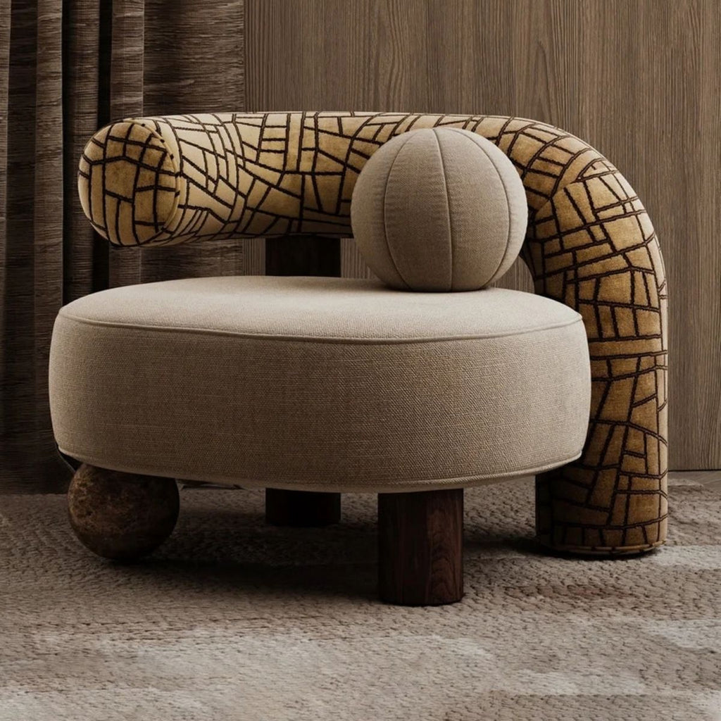 Modern Cove Sculptural Accent Chair