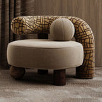Modern Cove Sculptural Accent Chair