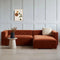 4 Seater Contemporary L-Shaped Lounge Sofa