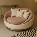 Cocoon Comfort Blush-Toned Lounge Chair