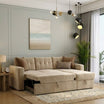 3 Seater Multipurpose L-Shape Convertible Sofa Cum Bed