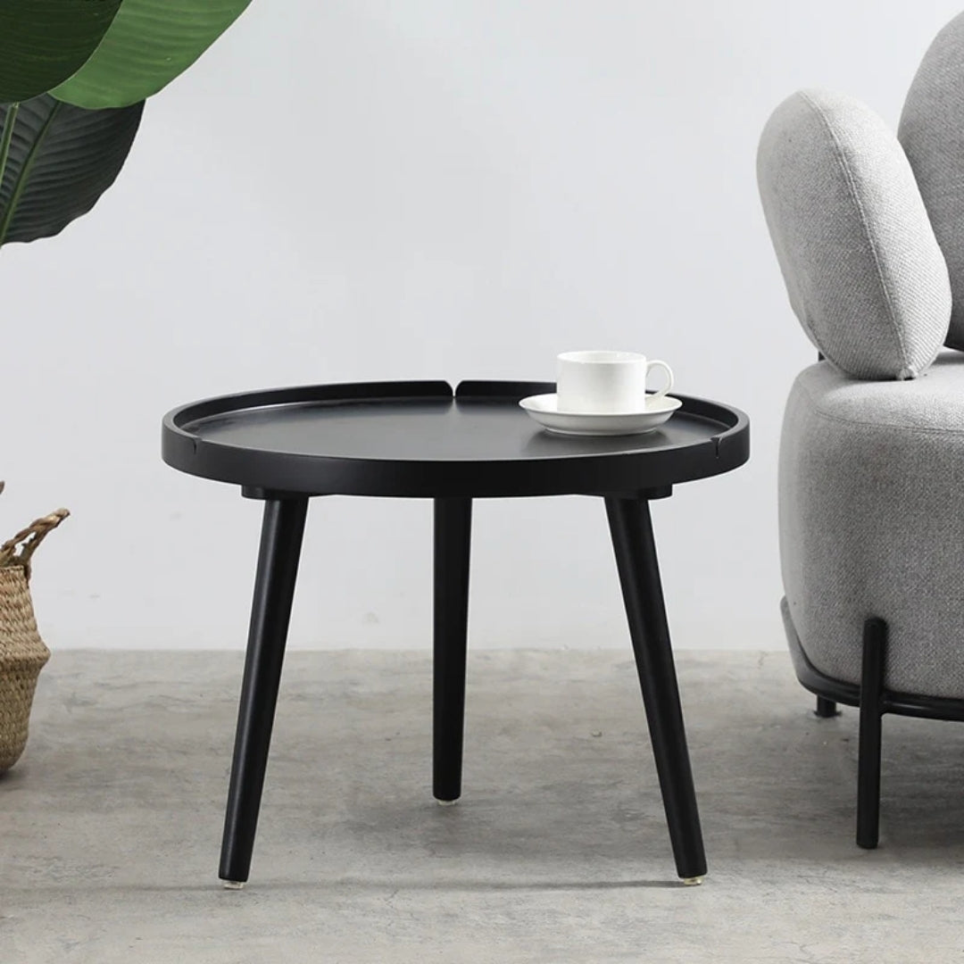 Contour Black Tray Modern Side Table