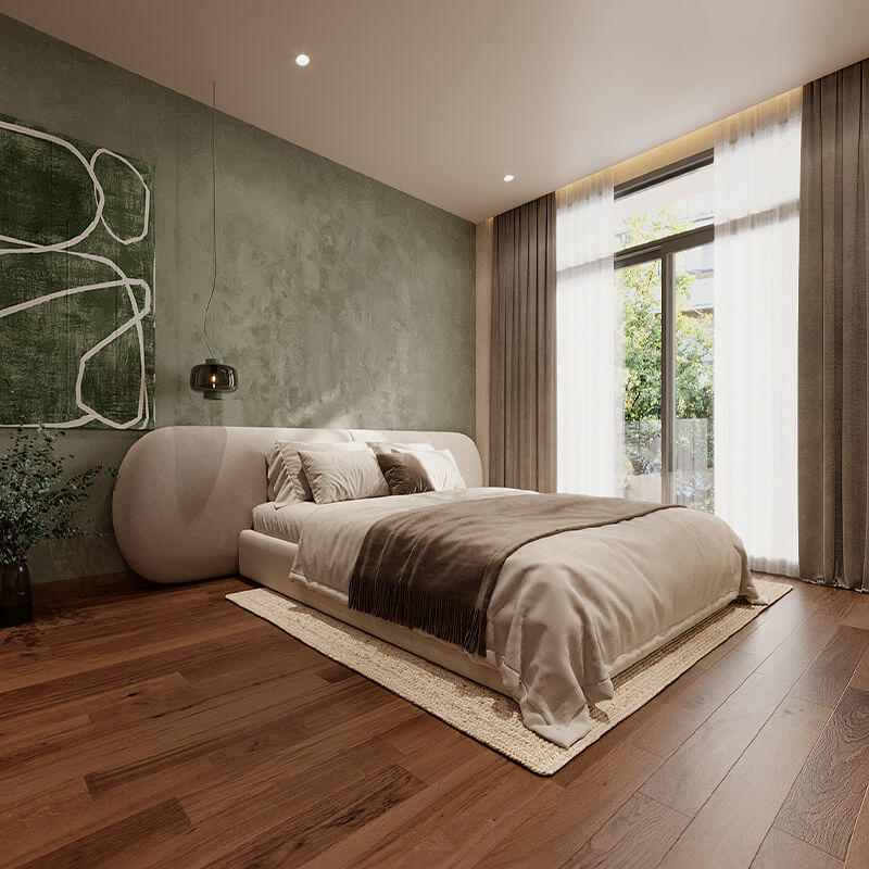 Upholstered king size bed online