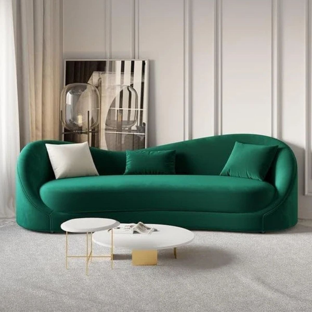 3 Seater Arcform Curved Sofa