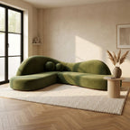 6 Seater Curvy Wave L-Shape Sectional Sofa