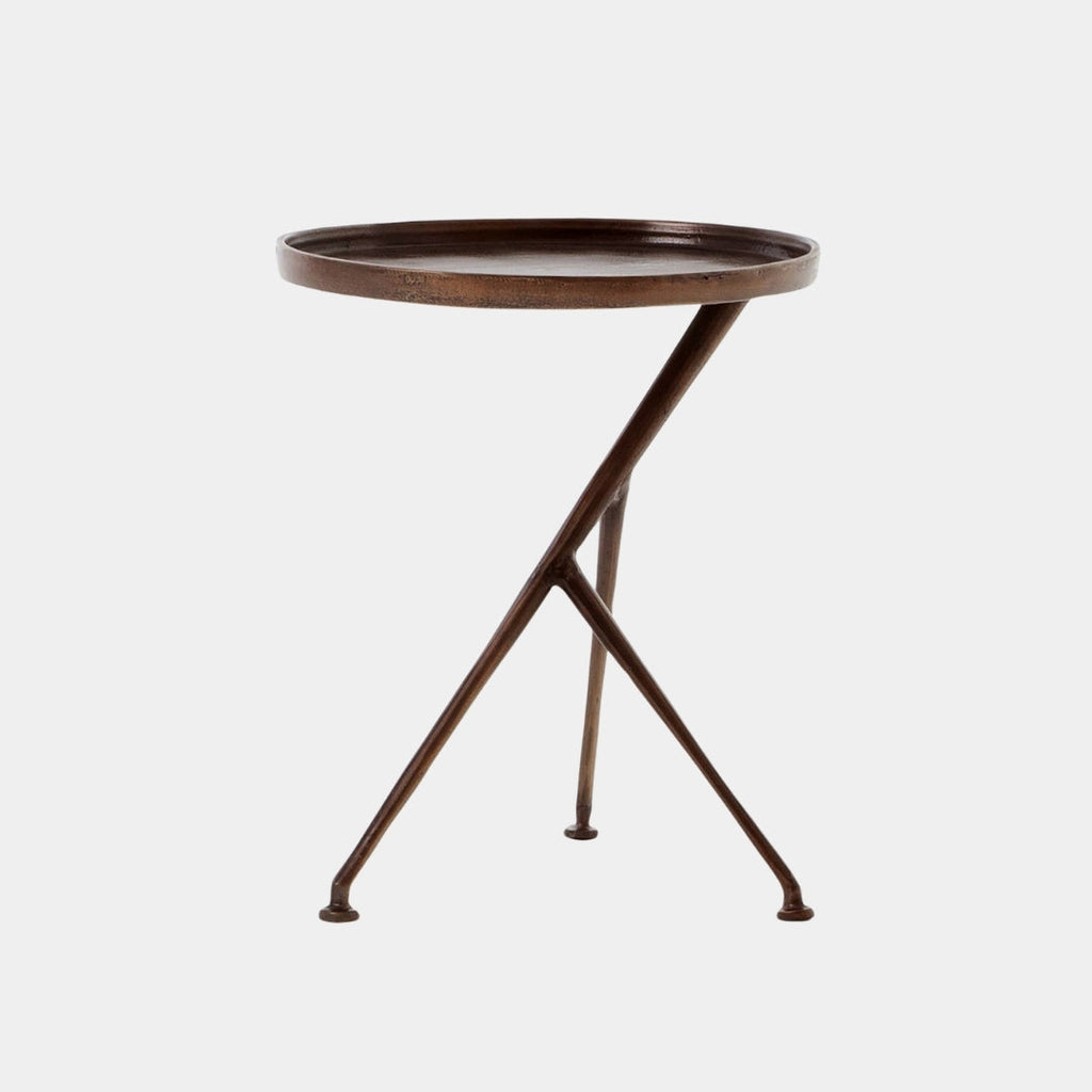 Tri-Leg Vintage Brass Table

