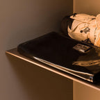 Contemporary Dual-Tone Wardrobe With Open Shelving