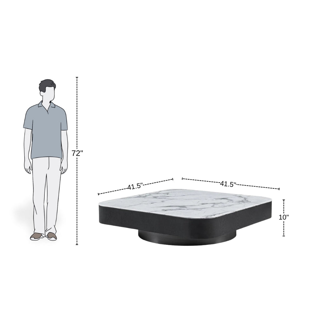 Shadow Base Marble Coffee Table
