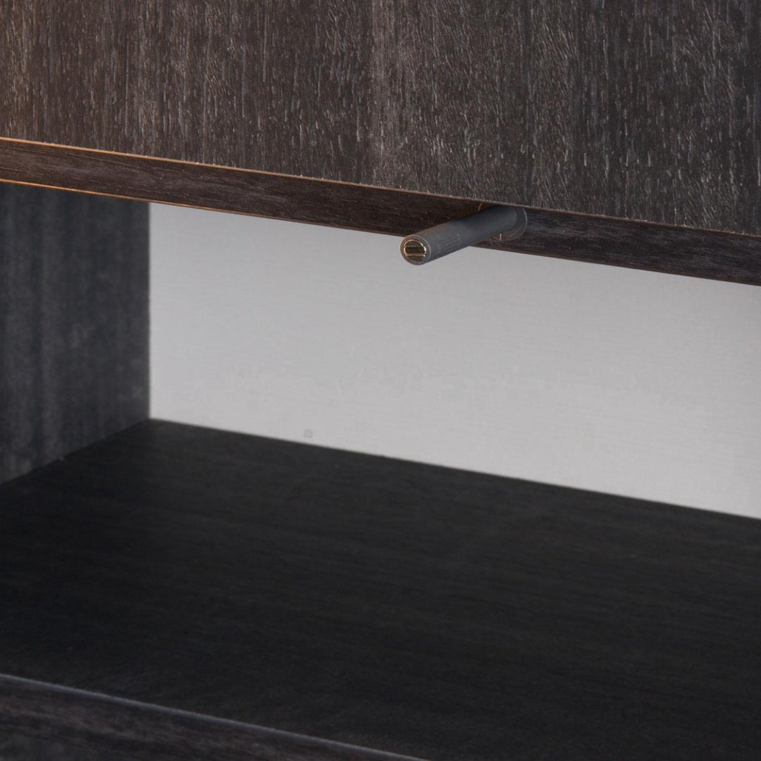 Contemporary Dual-Tone Wardrobe With Open Shelving