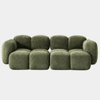 2 Seater Olive Cloud Modular Sofa
