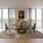 8 Seater Black Sintered Stone Rectangular Dining Table 