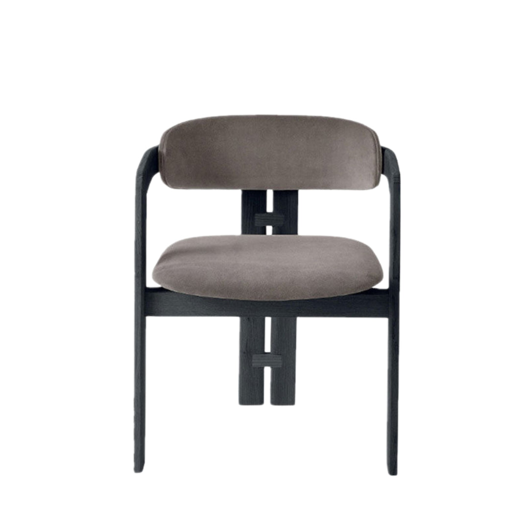 Modern Dining Chair with Cushioned Seat and Backrest

