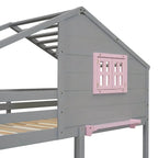Twin Over Twin Kids Bunk Bed With Drawers
