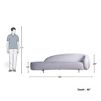 4 Seater Cloud Curve Minimalist Lounge Sofa
