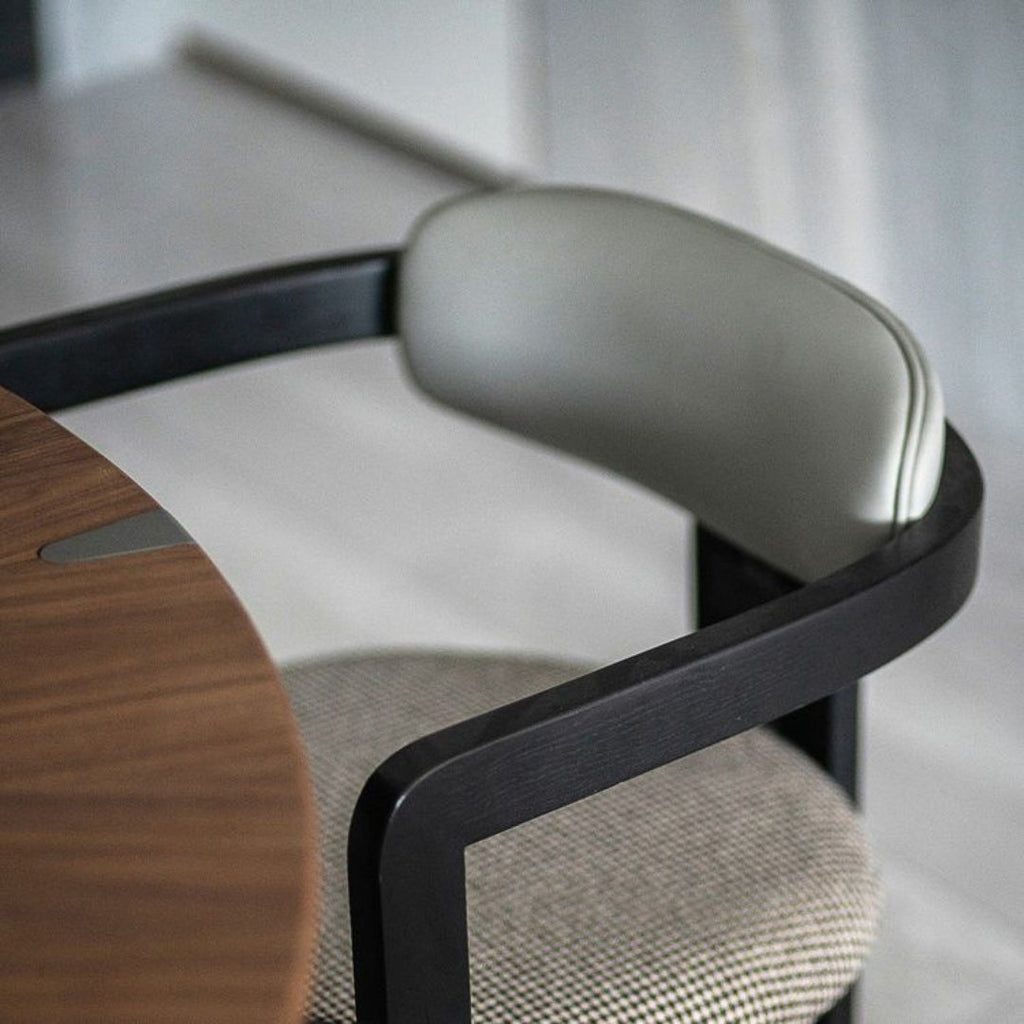 Modern Dining Chair with Cushioned Seat and Backrest

