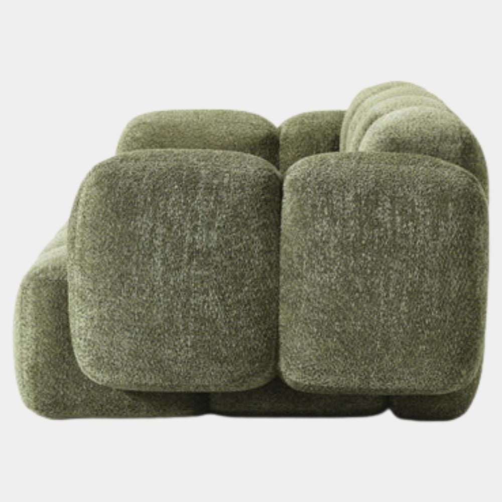 2 Seater Olive Cloud Modular Sofa