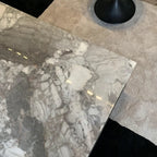 Dual-Layer Modern Coffee Table with Marble Finish