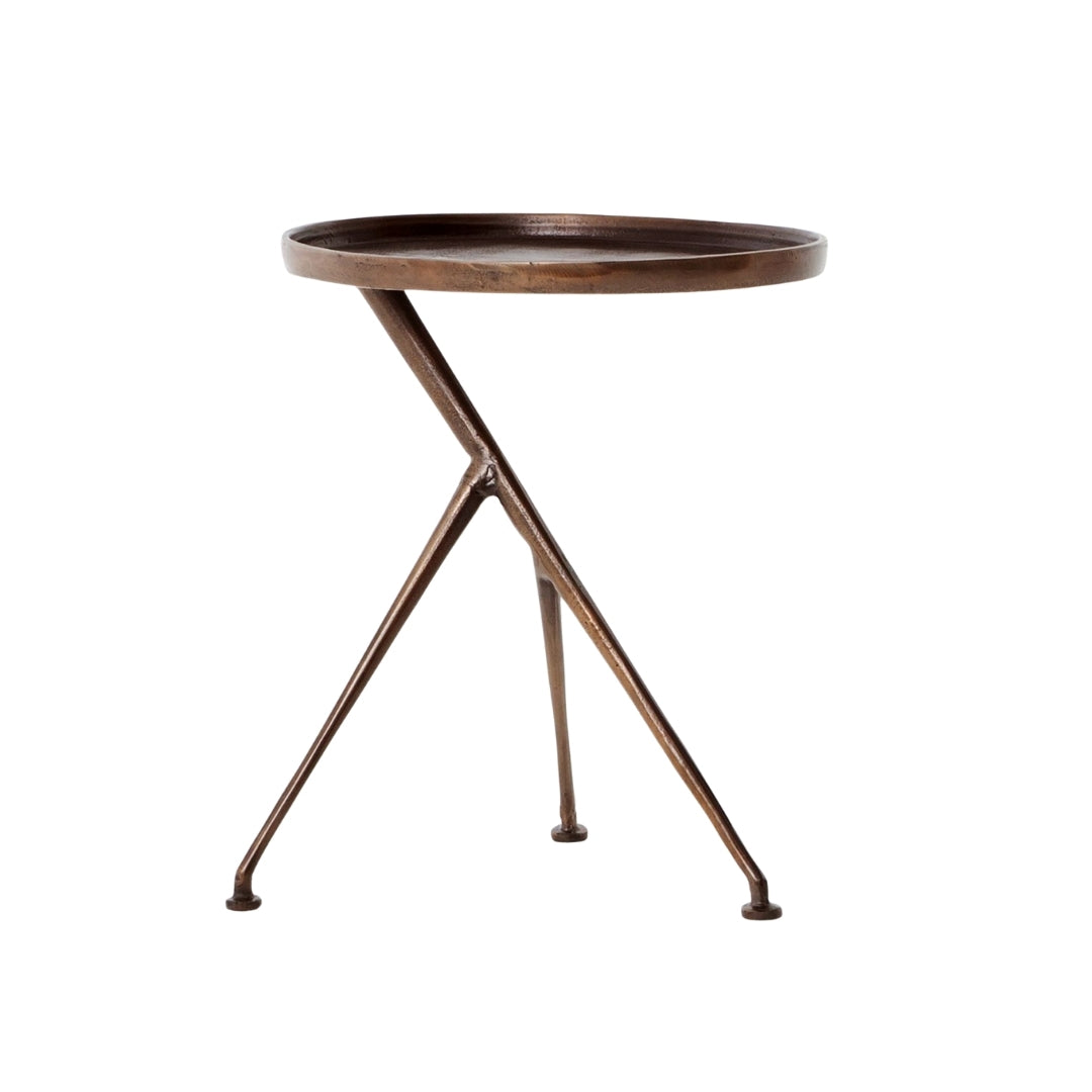 Tri-Leg Vintage Brass Table

