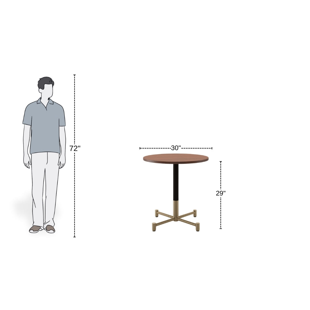 Branch Leg Round Wooden Cafe Table