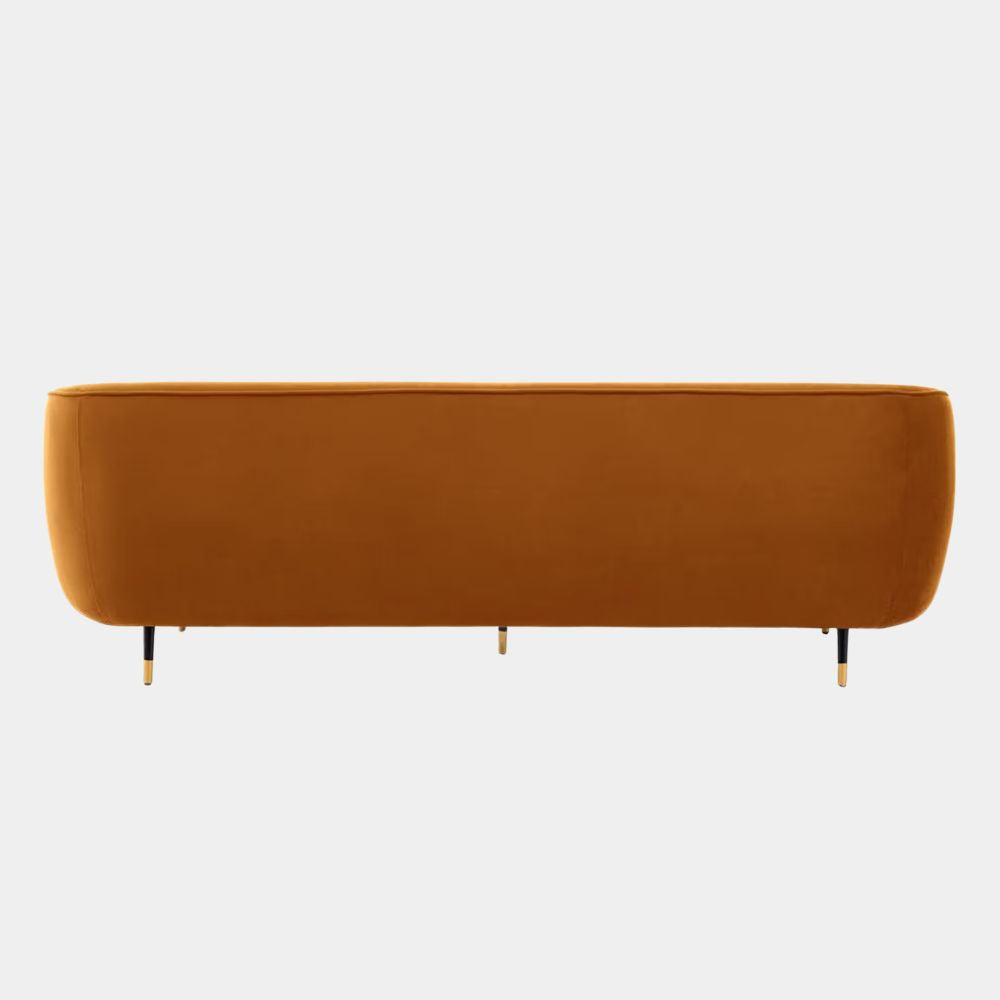 3 Seater Modern Curved Channel Lounge Sofa