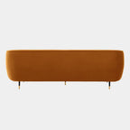 3 Seater Modern Curved Channel Lounge Sofa
