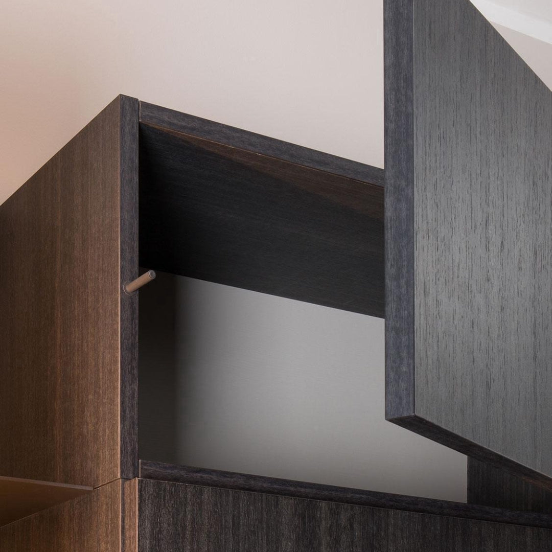 Contemporary Dual-Tone Wardrobe With Open Shelving