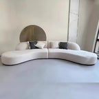 4 Seater Luxe Crescent Curved Sofa