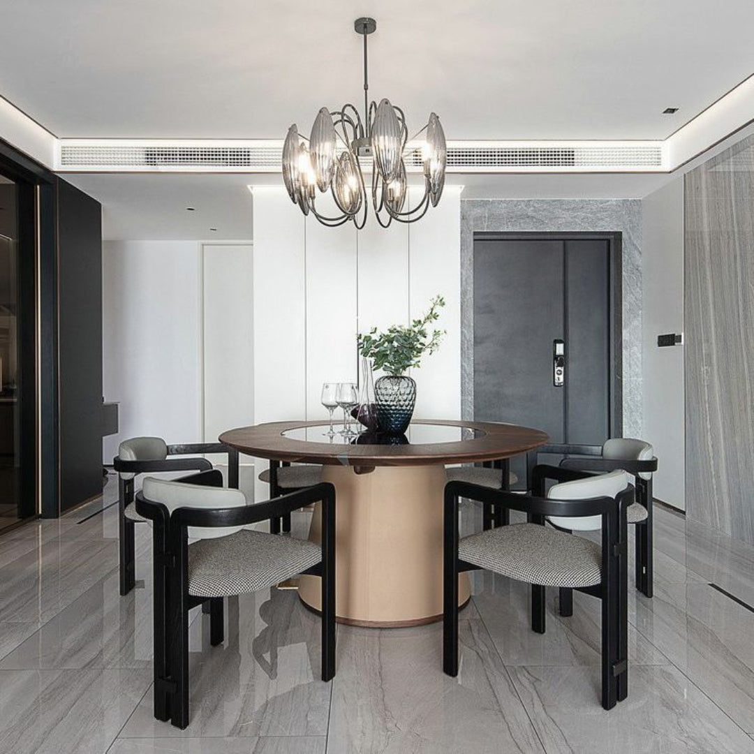 Modern Dining Chair with Cushioned Seat and Backrest

