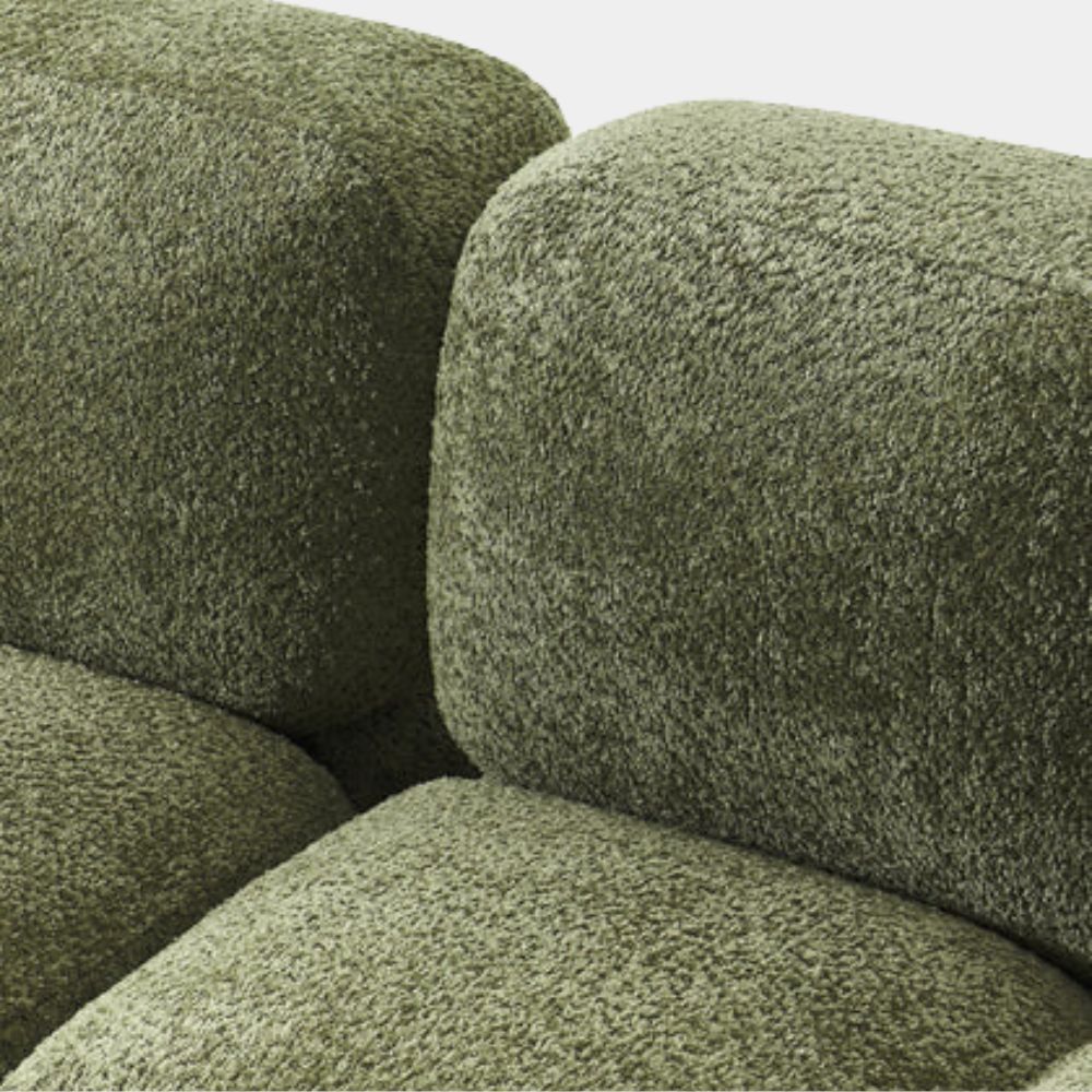 2 Seater Olive Cloud Modular Sofa