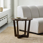 Cross-Leg Solid Wood Side Table

