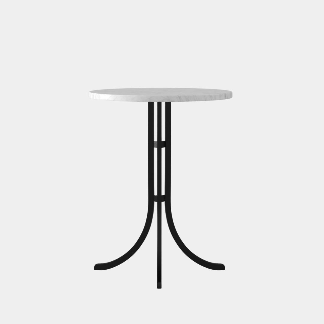 Urban Curve Iron Stem Round Cafe Table