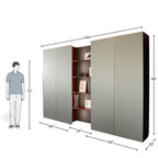 Sleek Minimalist Wardrobe With Display Shelving