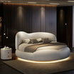 Luxe Round Comfort Bed with Solid Headboard
