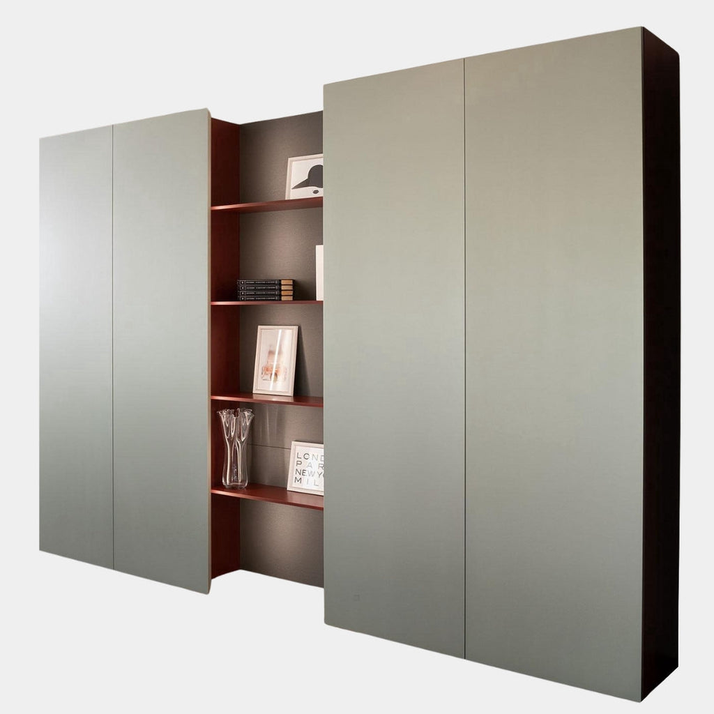 Sleek Minimalist Wardrobe With Display Shelving
