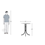 Urban Curve Iron Stem Round Cafe Table