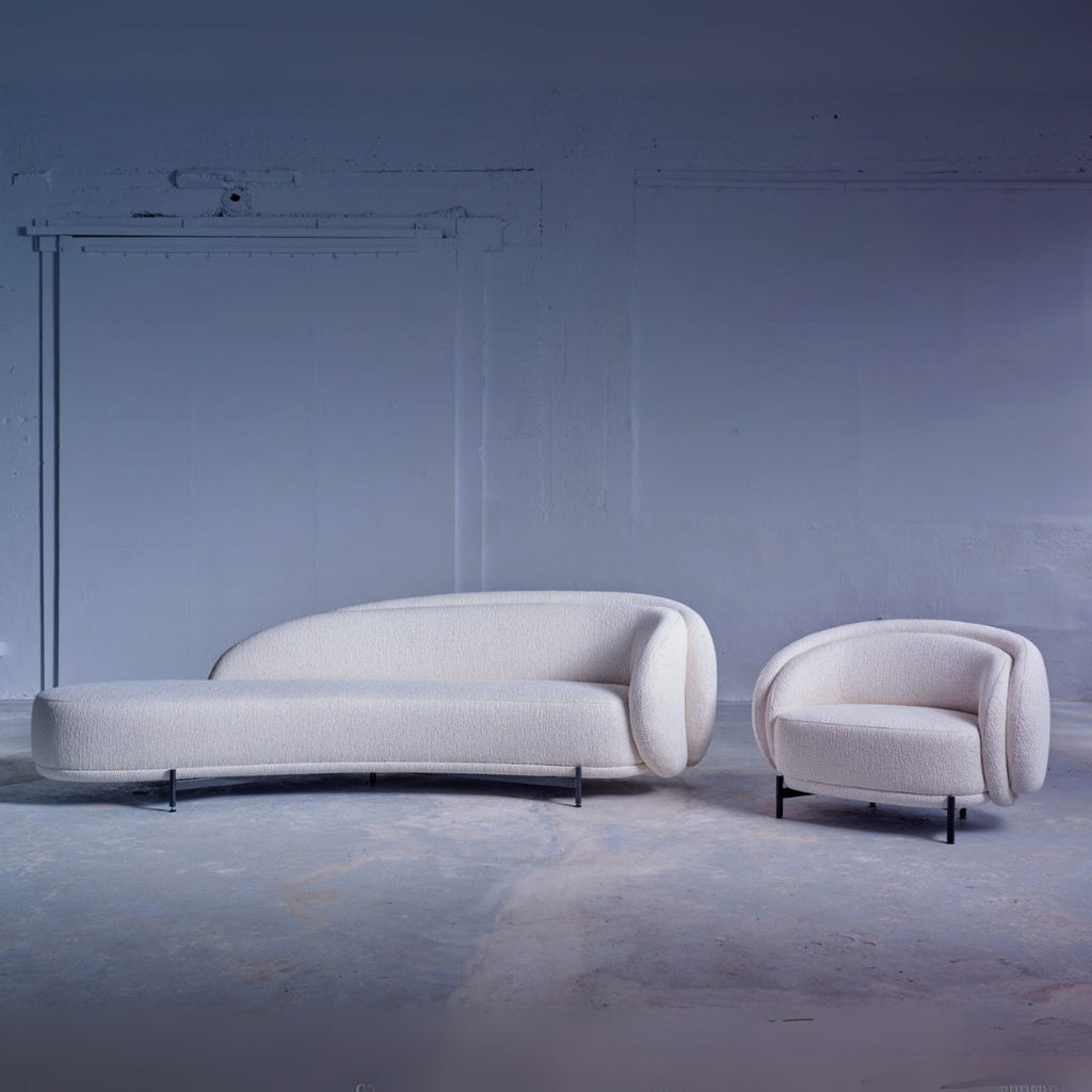 4 Seater Cloud Curve Minimalist Lounge Sofa
