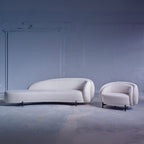 4 Seater Cloud Curve Minimalist Lounge Sofa
