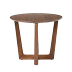 Cross-Leg Solid Wood Side Table

