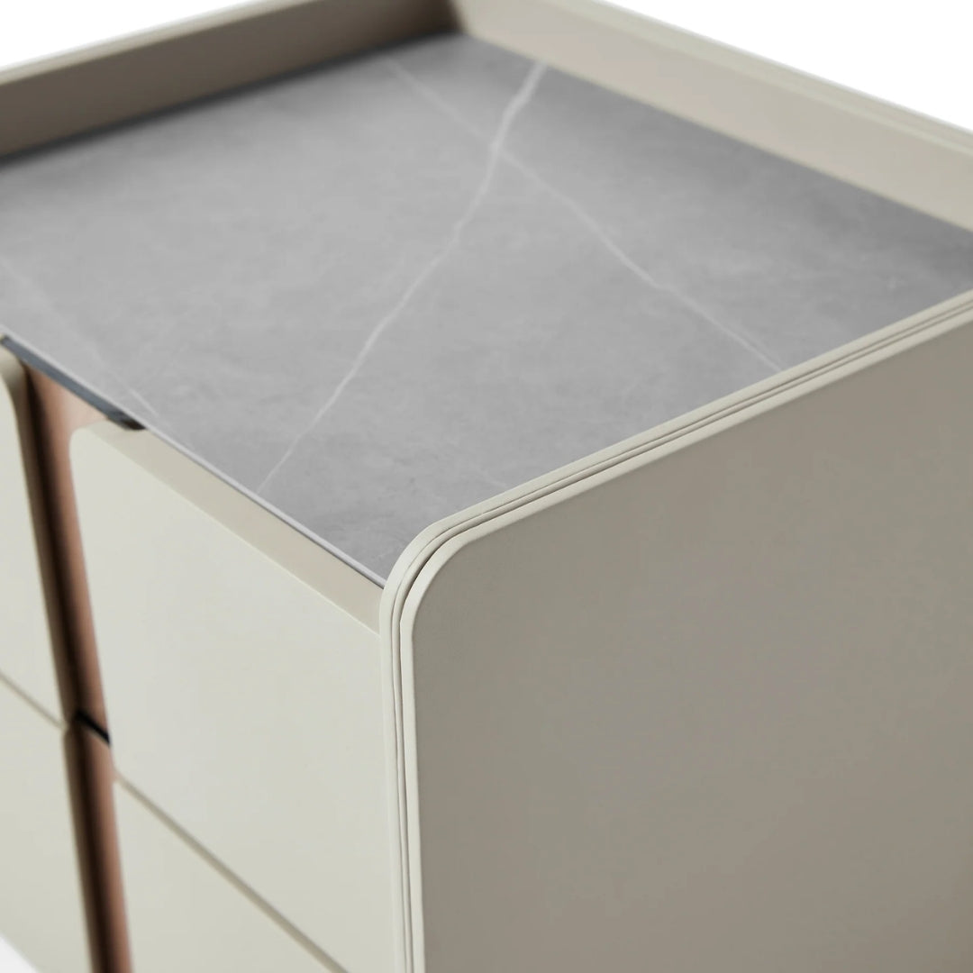Luxury Soft Edge Contemporary Nightstand