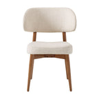 Modern Cream Upholstered Dining Chair