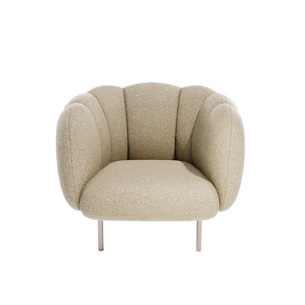 Cozy Bubble Plush Upholstered Accent Chair