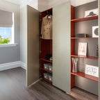 Sleek Minimalist Wardrobe With Display Shelving