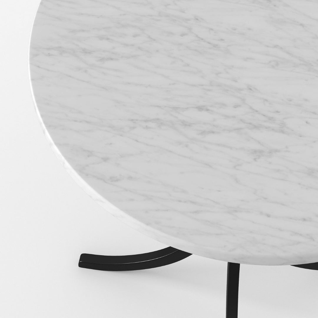 Urban Curve Iron Stem Round Cafe Table