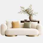 3 Seater Luxe Rounded Lounge Sofa