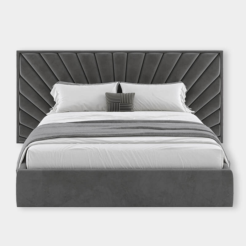 Upholstered king size bed online