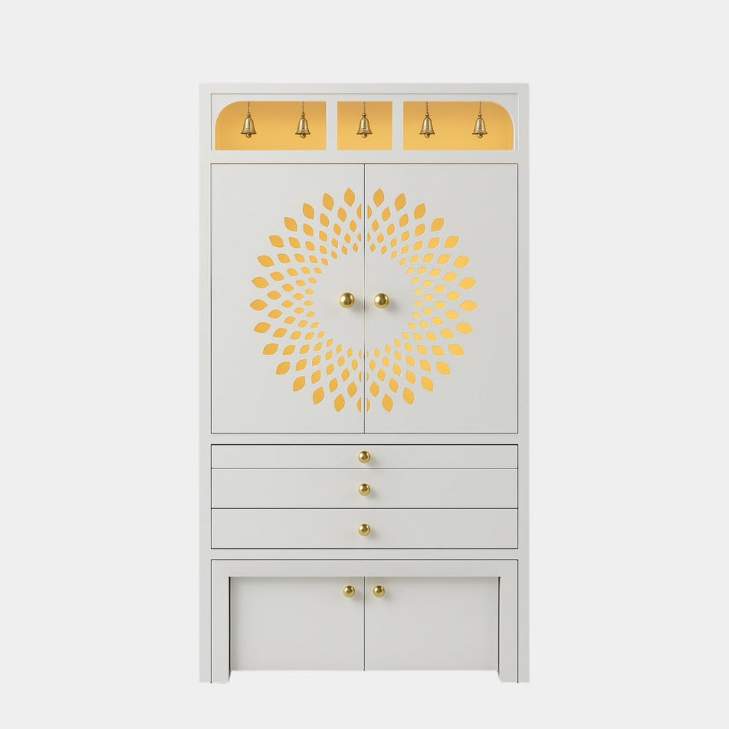 Customized Wooden Home Temple with Cabinets