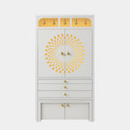 Customized Wooden Home Temple with Cabinets